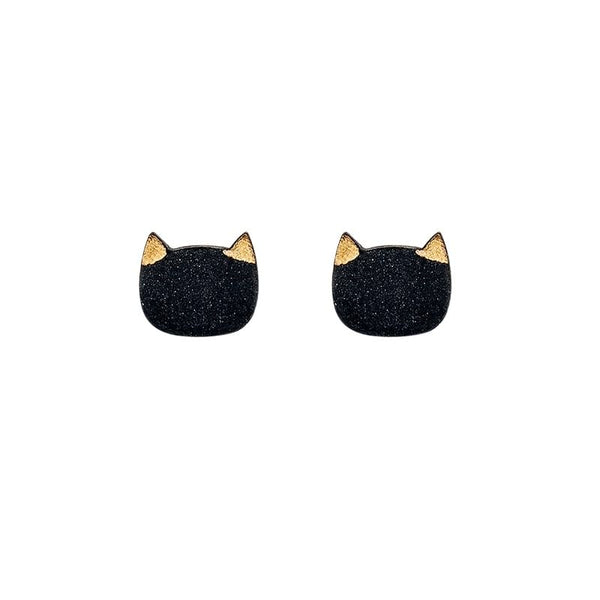 Cat Stud Earring Ceramic FashionChic
