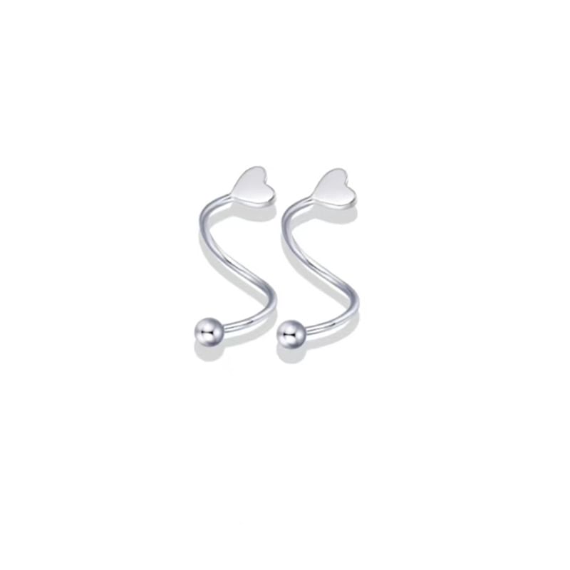 Heart Bead / Jacket Ear Alloy Star FashionChic