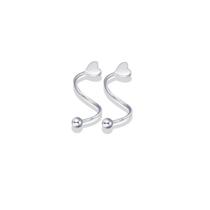 Heart Bead / Jacket Ear Alloy Star FashionChic