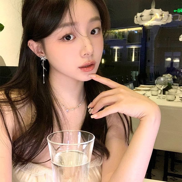 Earring Eye Alloy Butterfly Faux Dangle Stone Cat FashionChic