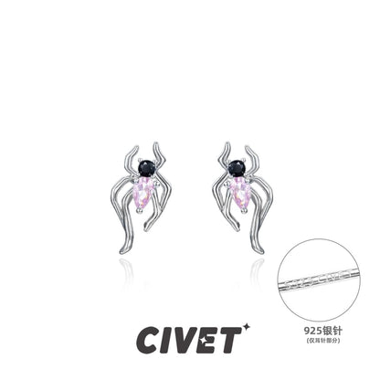Earring Sterling Cuff Stud Simple Spider Ear / Silver FashionChic