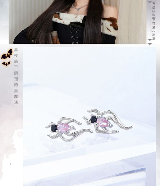 Earring Sterling Cuff Stud Simple Spider Ear / Silver FashionChic