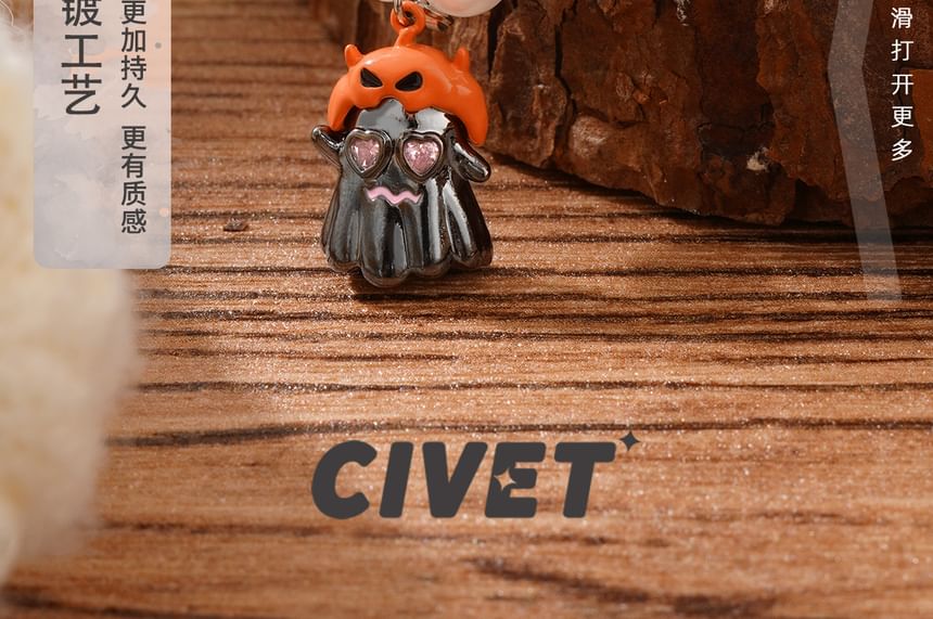 Pumpkin Necklace ChiropteraPearl Halloween FashionChic