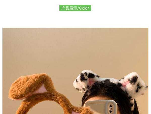 Headband (Various Designs) Wash Chenille Face Ear Animal FashionChic