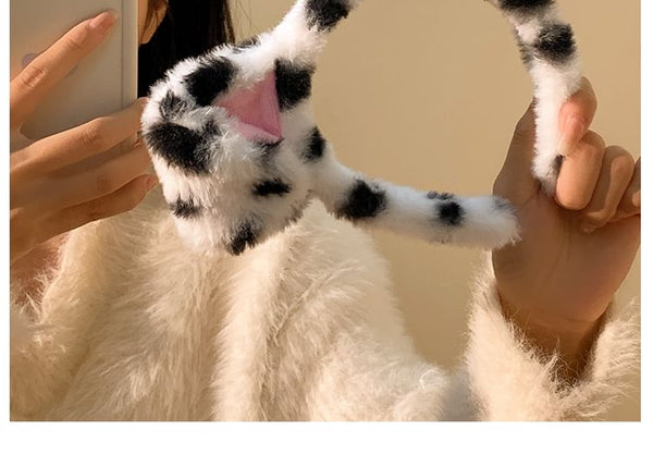 Headband (Various Designs) Wash Chenille Face Ear Animal FashionChic