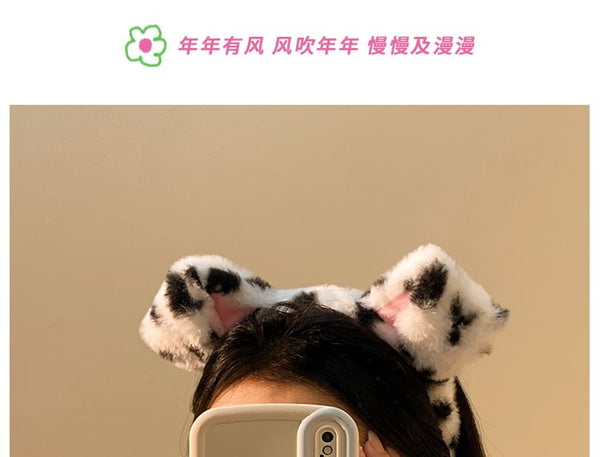Headband (Various Designs) Wash Chenille Face Ear Animal FashionChic