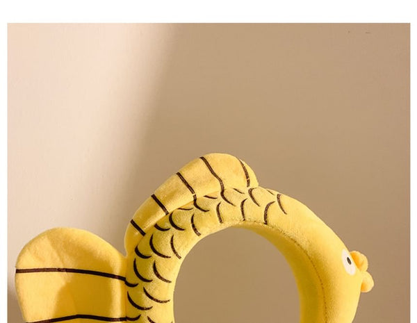 Wash Chenille Headband Face Fish FashionChic