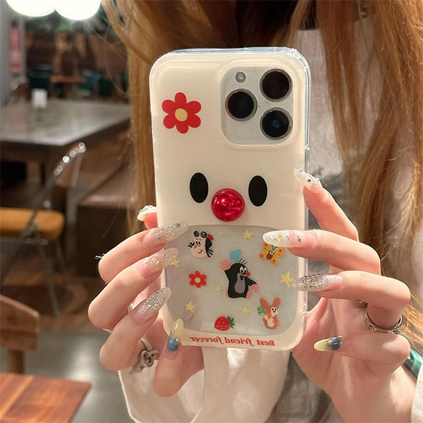 Case Adhesive Decoration Cartoon / Phone Set Bead FashionChic