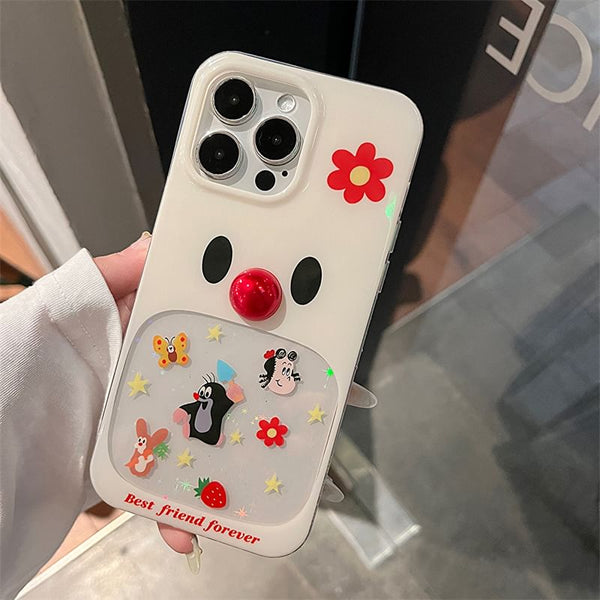Case Adhesive Decoration Cartoon / Phone Set Bead FashionChic
