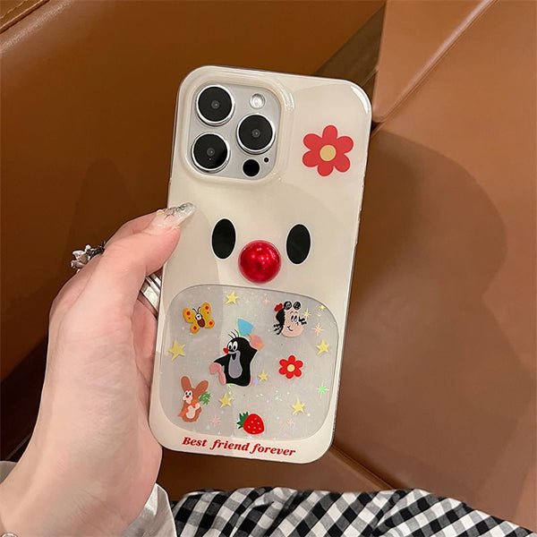 Case Adhesive Decoration Cartoon / Phone Set Bead FashionChic