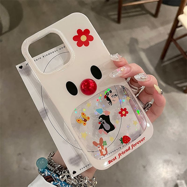 Case Adhesive Decoration Cartoon / Phone Set Bead FashionChic