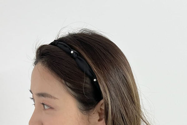 Headband Pearl Faux Knot FashionChic