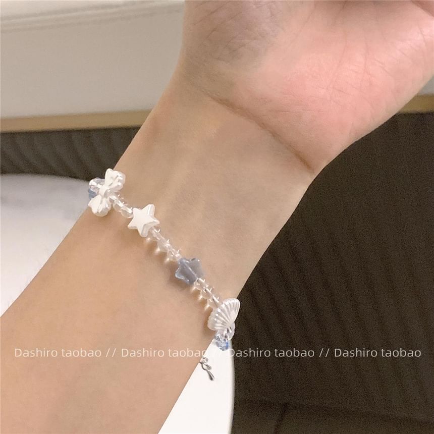 Star Beaded Shell Bracelet FashionChic