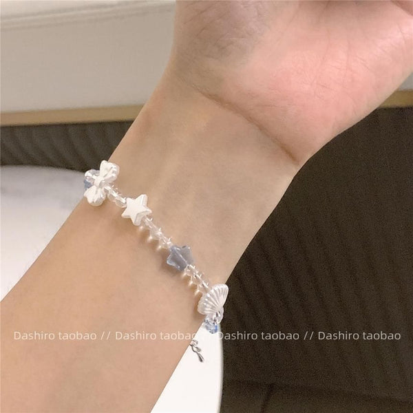 Star Beaded Shell Bracelet FashionChic