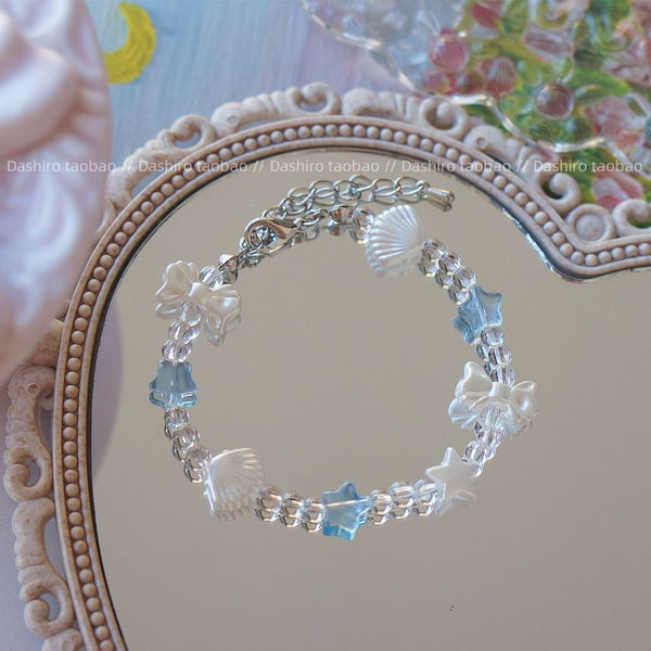 Star Beaded Shell Bracelet FashionChic