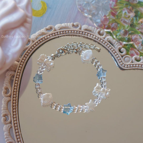 Star Beaded Shell Bracelet FashionChic