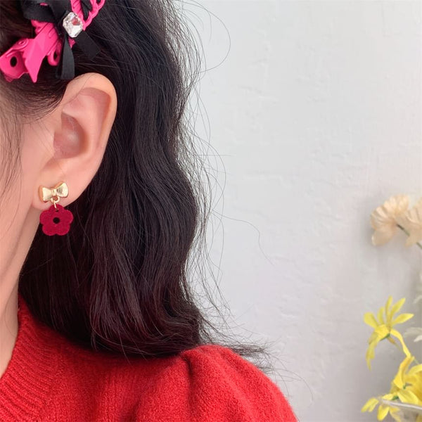 Drop Earring Clip-On Floral / Bow FashionChic