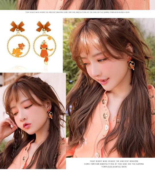 Hoop Earring Fox Clip / On FashionChic