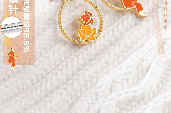 Hoop Earring Fox Clip / On FashionChic