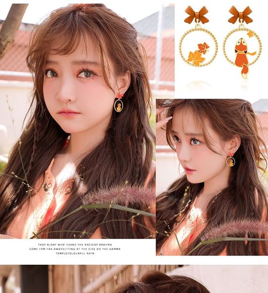 Hoop Earring Fox Clip / On FashionChic