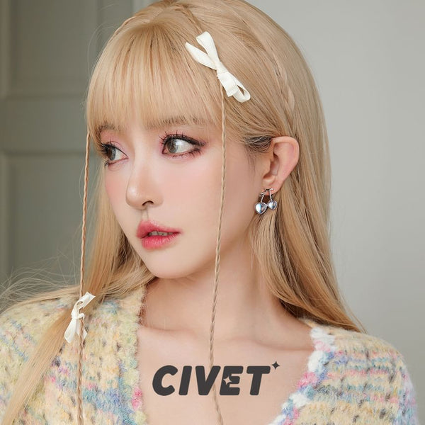 Earring Cherry Heart / Stud Clip-On FashionChic