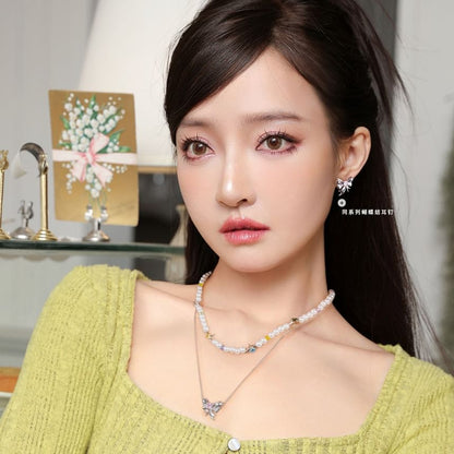 Layered Ribbon Necklace FashionChic