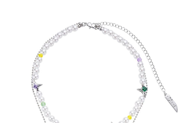 Layered Ribbon Necklace FashionChic