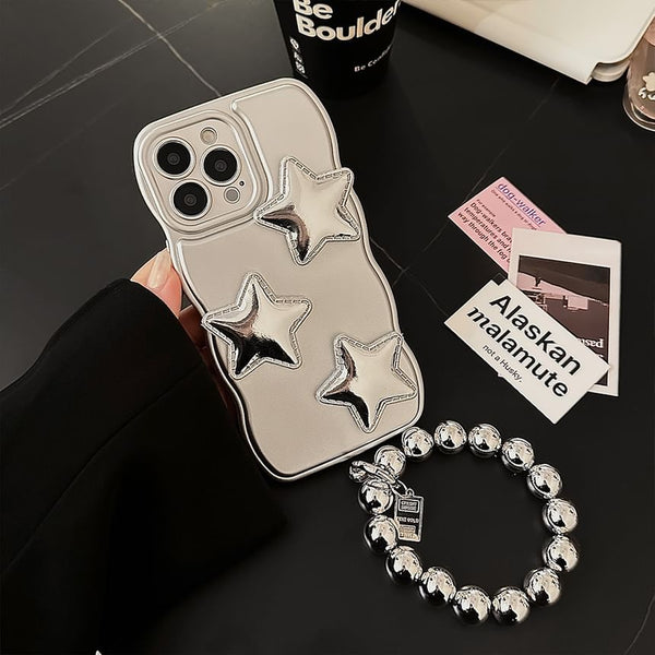 Set / Case Phone Star Strap Patent FashionChic