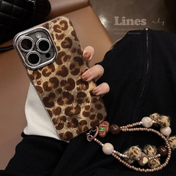 Strap / Print Case Set Leopard Phone FashionChic
