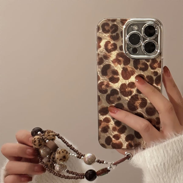 Strap / Print Case Set Leopard Phone FashionChic