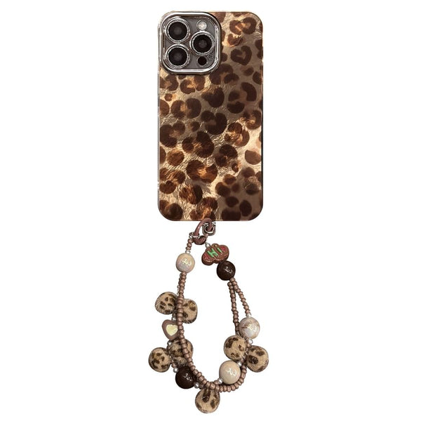 Strap / Print Case Set Leopard Phone FashionChic