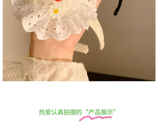 / Clip Hair Trim Cherry Headband Hat Lace FashionChic