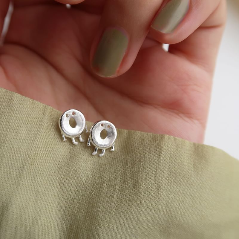 Sterling Cartoon 925 Silver Earring Stud FashionChic