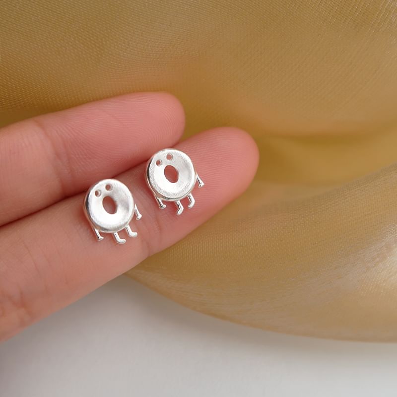 Sterling Cartoon 925 Silver Earring Stud FashionChic