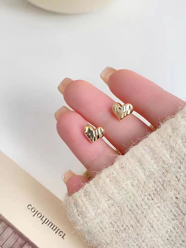 Stud Silver 925 Sterling Heart Earring FashionChic