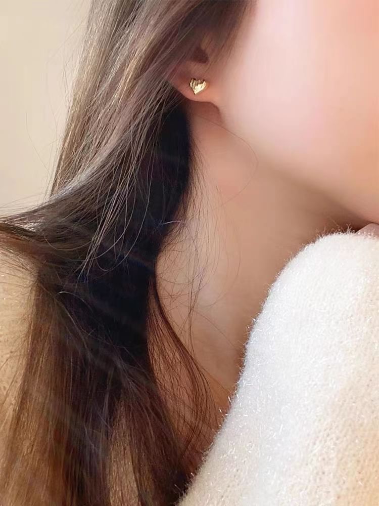 Stud Silver 925 Sterling Heart Earring FashionChic