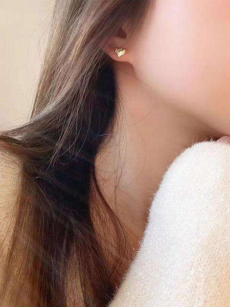 Stud Silver 925 Sterling Heart Earring FashionChic