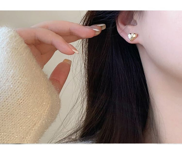 Stud Silver 925 Sterling Heart Earring FashionChic