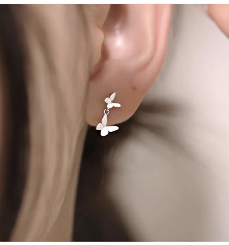 Butterfly Sterling 925 Earring Silver Drop FashionChic