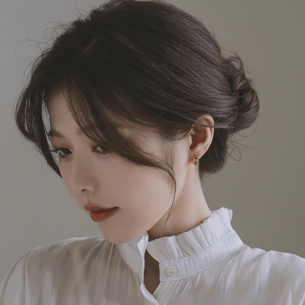 925 Sterling Silver Rhinestone Huggie Earring FashionChic