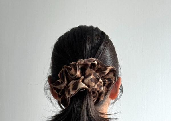 Hair Scrunchie Print Leopard FashionChic