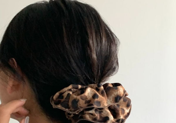 Hair Scrunchie Print Leopard FashionChic