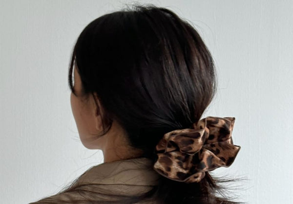 Hair Scrunchie Print Leopard FashionChic