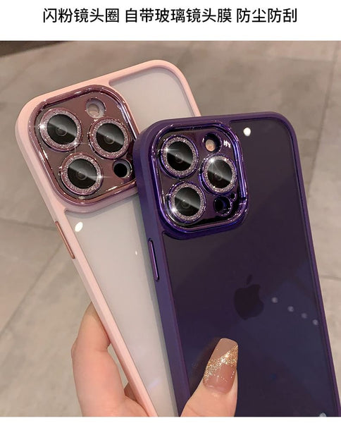 Phone Case Glitter Protection Lens FashionChic