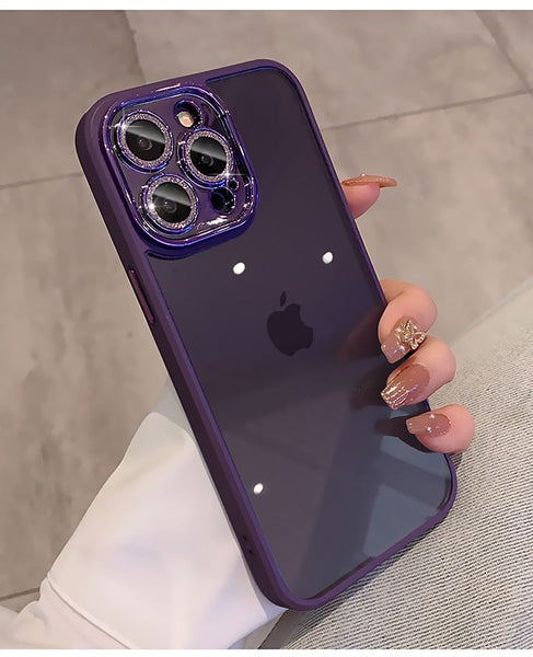 Phone Case Glitter Protection Lens FashionChic