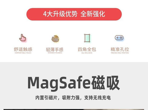 (Compatible with MagSafe) Transparent Phone Magnetic Case FashionChic