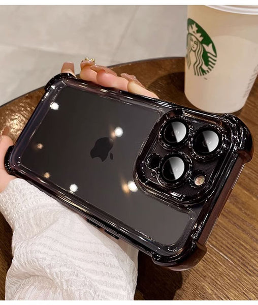 Case Metallic Phone Padded FashionChic