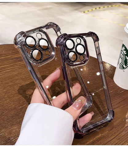 Case Metallic Phone Padded FashionChic