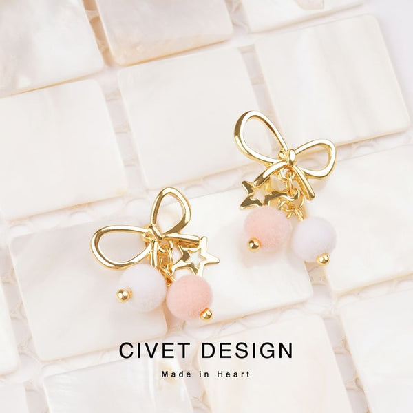 Threader Star Drop / Earring Bow FashionChic