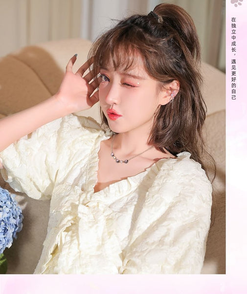 Rhinestone Earring Dangle Knot Alloy FashionChic